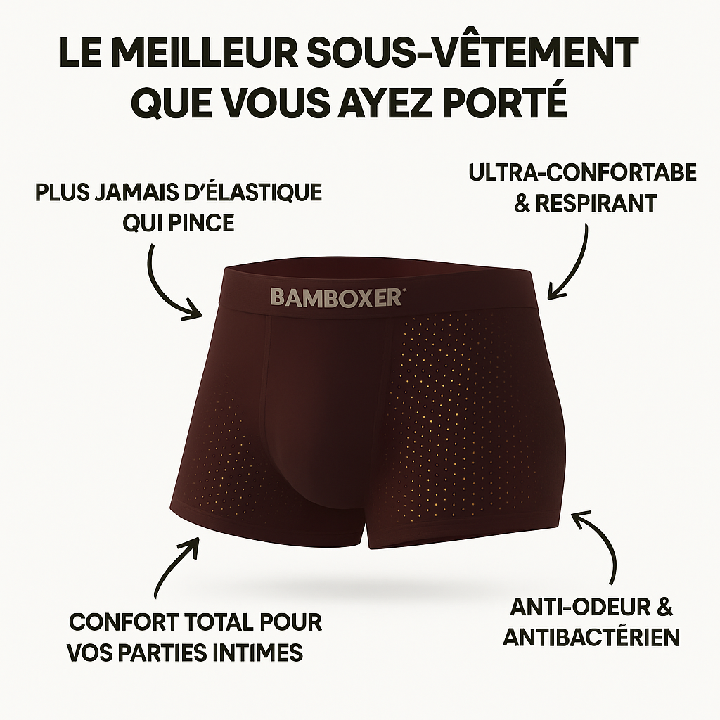 PACK de 3 Bamboxer™ – Le boxer en fibre de bambou